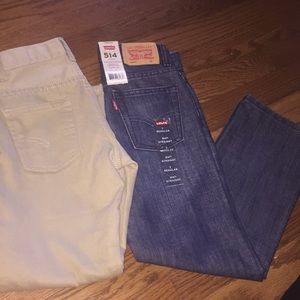 Brand NEW.. Levis blue jeans and khaki bundle⭐️